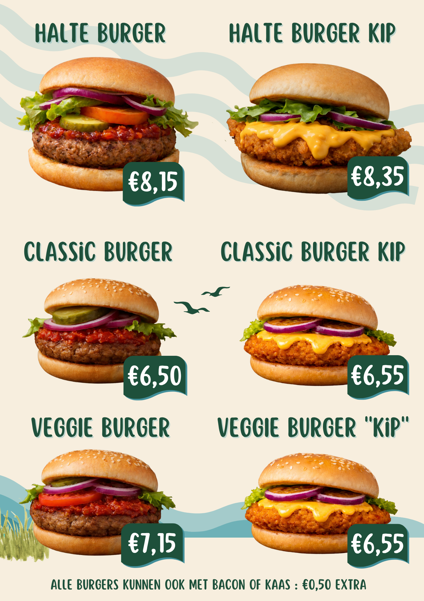 Menukaart van De Halte pagina 2